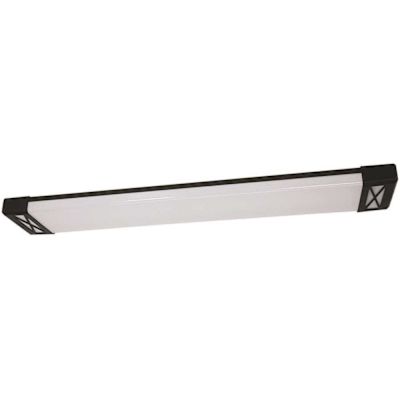 Eti 4' LED Wraparound Light With Night Light, Select Cct, Matte Black Big X