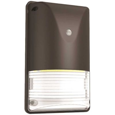 Eti Security Wallpack With Photocell, 1800-4050 Lumens, Select Cct, Bronze