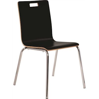 National Public Seating Bushwick Bentwood Chair, 34", Black