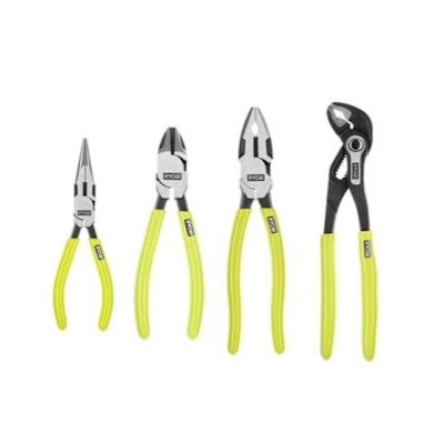 RYOBI High Leverage Plier Set, 4 Piece