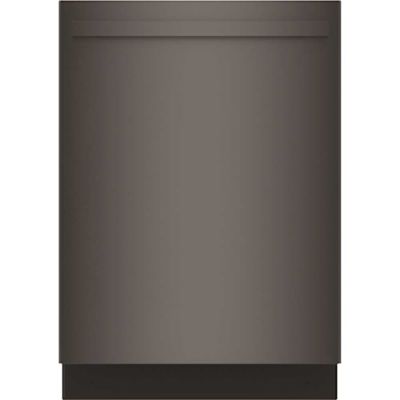 Bosch 800 Series 24 Inch Black Stainless Steel Top Control Tall Tub Dishwasher