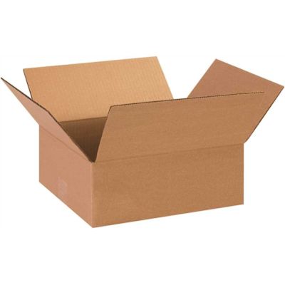 Box Partners Flat Corrugated Boxes 13"x11"x5" Kraft Package Of 25