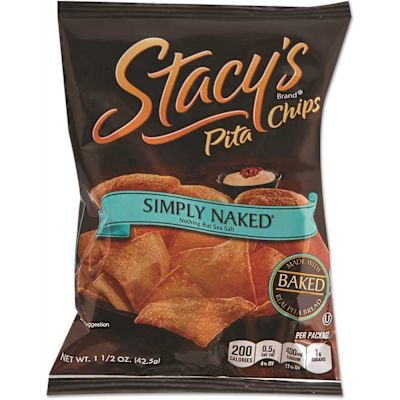 Stacy'S Pita Chips, 1.5 Oz Bag, Original, Package Of 24