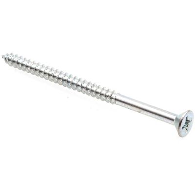 Generic Wood Screws, Flat Head, Phillips , #14 , Zinc, Package Of 10