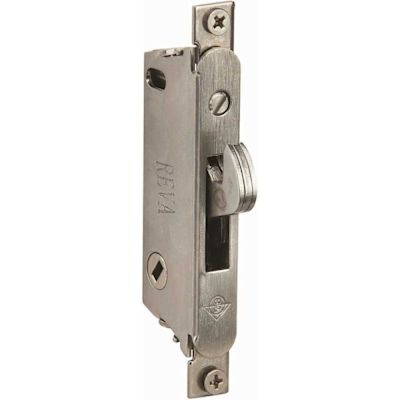 Adams Rite Satin Stainless Steel Round Face Deadlock/deadlatch