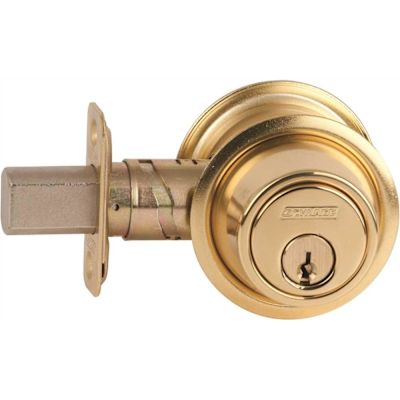 Schlage Bright Brass Double Cylinder Deadbolt