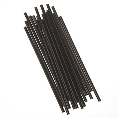 Empress Black Jumbo Strw Unwraped 7.75" Case Of 5,000