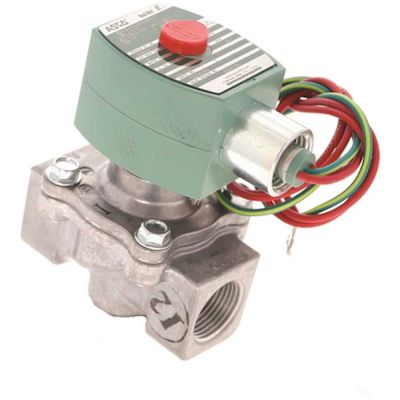 Asco Valve Solenoid 2 Way Normally Closed 3/4" Npt 120vac 9.5 Cv 0-2 PSI