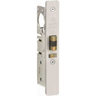 Adams Rite Clear Flat Face Rh/lhr Standard Deadlatch With 1-1/8" Backset
