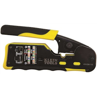 Klein Tools Yellow/black Pass Thru Modular Crimper