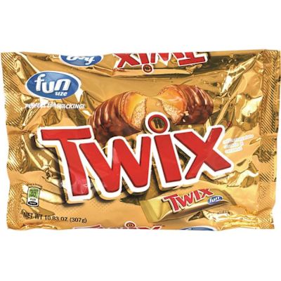 Twix Cookie Bars, Fun Size, 10.83 Oz Bag, Package Of 4