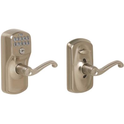 Schlage Plymouth Keypad Entry With Flex-Lock, Satin NICKEL