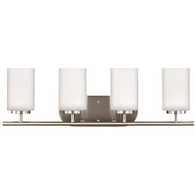 Generation Lighting Oslo 9.5 Watts Four Light Bath Sconces Brushed NICKEL