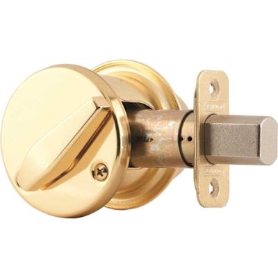 Schlage Bright Brass Fsic Grade 2 Single Cylinder Deadbolt