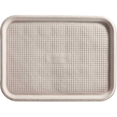 Chinet White Savaday Molded Fiber Flat Food Tray 12" X16" Package Of 200