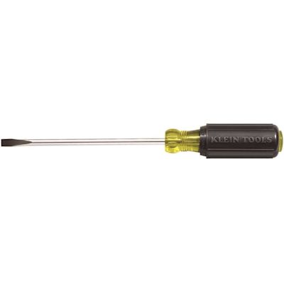Klein Tools Black Flat Head Heavy-Duty Screwdriver 12.34" W/round Shank 8"