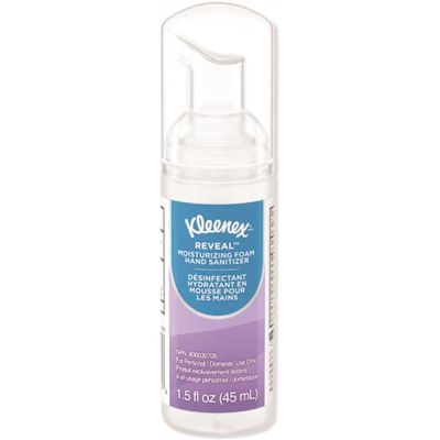 Kleenex Ultra Moisturizing Foam Hand Sanitizer, 1.5 Oz, Clear, Carton Of 24