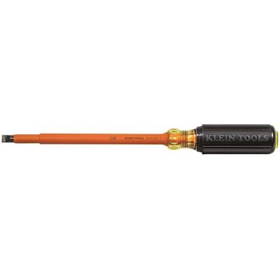 Klein Tools Screwdriver, Insulated, 3/8 Inch Cab 8 Inch