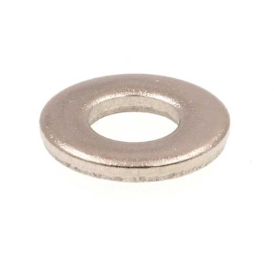 Generic Flat Washers, Sae, #10 X 27/64 In. Od, Grade 18-8 Ss,package Of 100