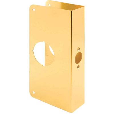Defender Security 1-3/4in X 9in Brass Lock Dr Enforce, 2-1/8in Sgl Bore, 2-3/8in