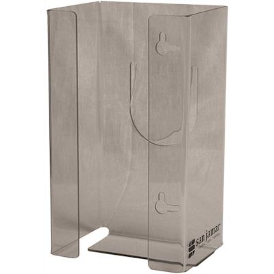 San Jamar Clear Plexiglas Disposable Glove Dispenser, Single-Box