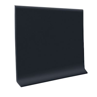 Roppe 4.5 In X .125 In X 48 In Black Rubber Wall Cove Base