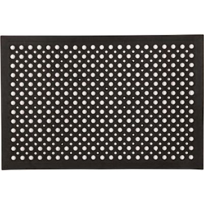 Floortex Doortex Open-Top Black Anti-Fatigue Mat 35"x47"
