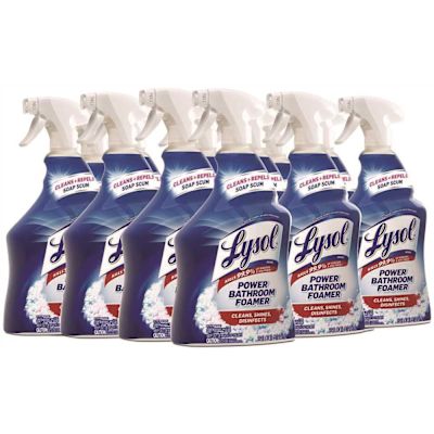 Lysol Disinfectant Bathroom Cleaners, Liquid, 32oz Bottle, Carton Of 12