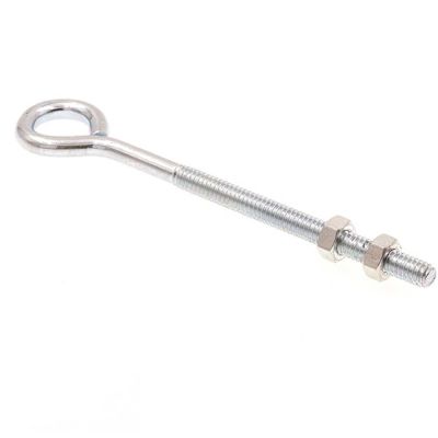 Generic Eye Bolts With Nuts, 5 In.,zinc, Package Of 10