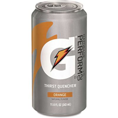 Gatorade Thirst Quencher Can, Orange, 11.6oz Can, Package Of 24