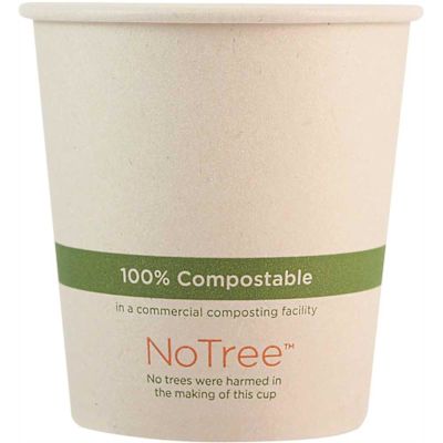 World Centric Notree Paper Hot Cups, 10 Oz, Natural, Case Of 1000