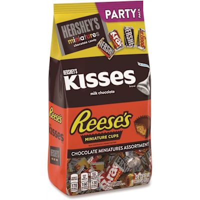 Hershey'S Miniatures Variety Party Pack, Assorted Chocolates, 35 Oz Bag