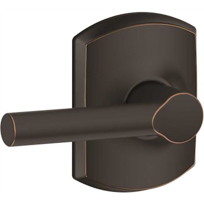 Schlage Broadway Passage Lever, Aged Bronze