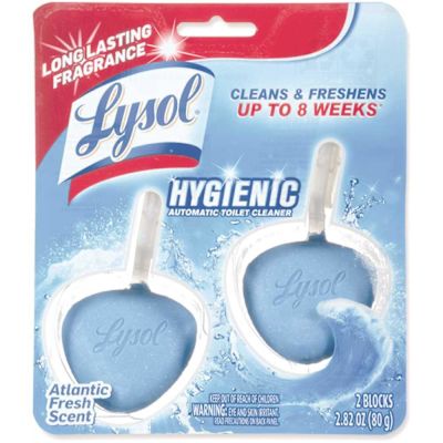 Lysol Hygienic Automatic Toilet Bowl Cleaner, Atlantic Fresh, Package Of 2