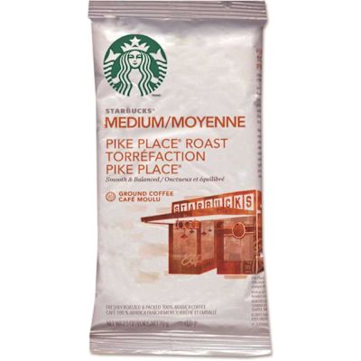 Starbucks 2.5 Oz Pike Place Coffee Package Of 18