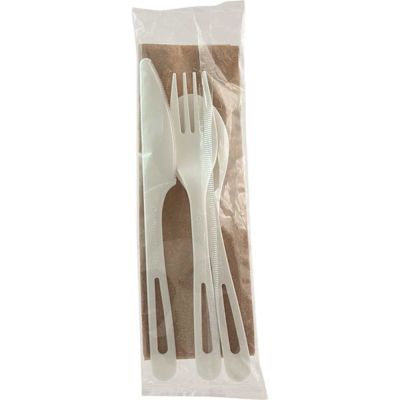 World Centric Tpla Compostable Cutlery And Napkin 6",white,case Of 250