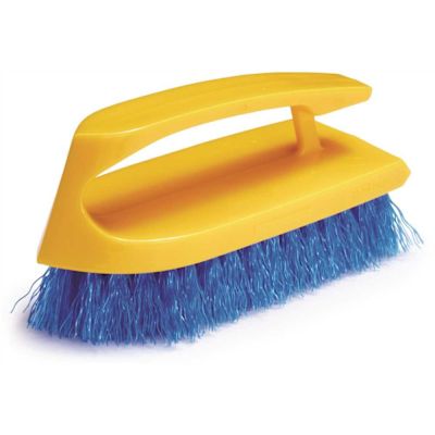 Rubbermaid Commercial Ble Plypropylene Scrb Brsh 6ich Wth Irn Hdle Package Of 12