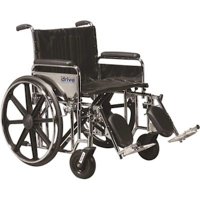 Drive Sentra Heavy-Duty Wheelchair 22"wx18"d, 500 Lb Weight Capacity