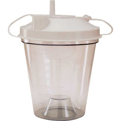 Drive Medical Design 800cc Dispoable Suction Canister & Lid, Case Of 12