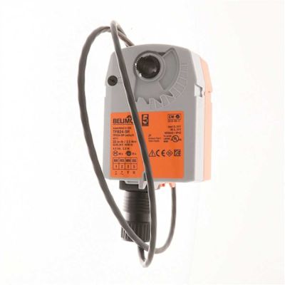 Belimo Motor,actuator, Spring Return, 22 In-Lb, 2-10vdc, 24vac, 24vdc