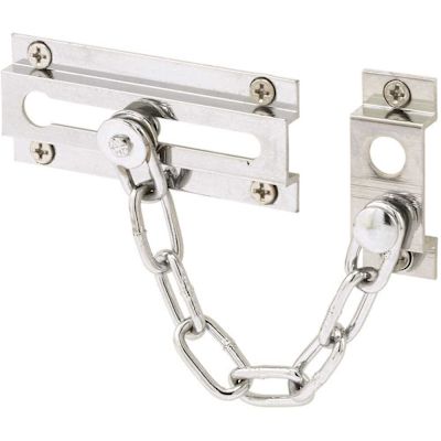 Generic Chain Dr Lk, 3-5/16in, Solid Extruded Brass, Chrm-, 6in Chain