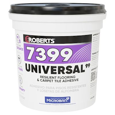 Roberts Universal99 Resilient Flooring & Carpet Adhesive, 1 Gallon