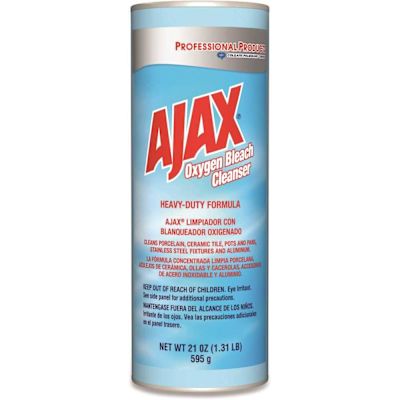 Ajax Oxygen Bleach Powder Cleanser, 21oz Can, Carton Of 24