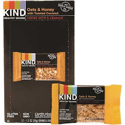 Kind 1.2 Oz Oats And Honey W/toasted Coconut Healthy Grains Bar Package Of 12
