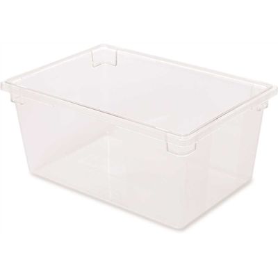 Rubbermaid Commercial 16.6 Gal Clr Plycrbn Fd Strg Box 26 X 18 X 12 Package Of 6