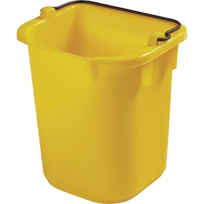 Rubbermaid Commercial 5 Qt Yellow Heavy-Duty Cleaning Pail Package Of 4
