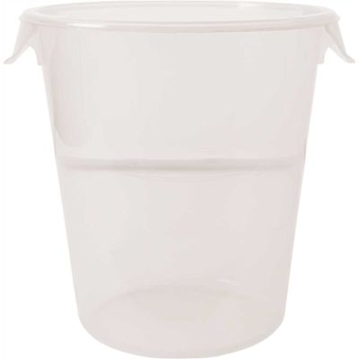 Rubbermaid Commercial 8 Qt Clear Round Polylne Fd Strge Container Package Of 12