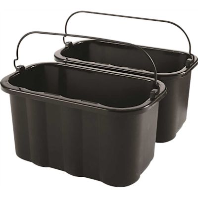 Rubbermaid Commercial 10 Qt Black Sanitizing Maid Caddy Package Of 6