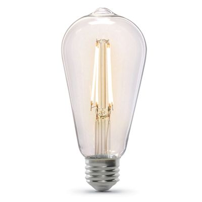 Feit Electric Vintage Edison LED Bulb, E26 Base, 2100k, 5.5 Watts, Package Of 8