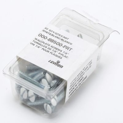 Generic 6-32 X 1/2" Plate Screw - White - Package Of 100